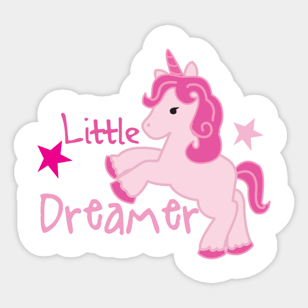 LITTLE DREAMER UNICORN Sticker by ART_BY_RYAN